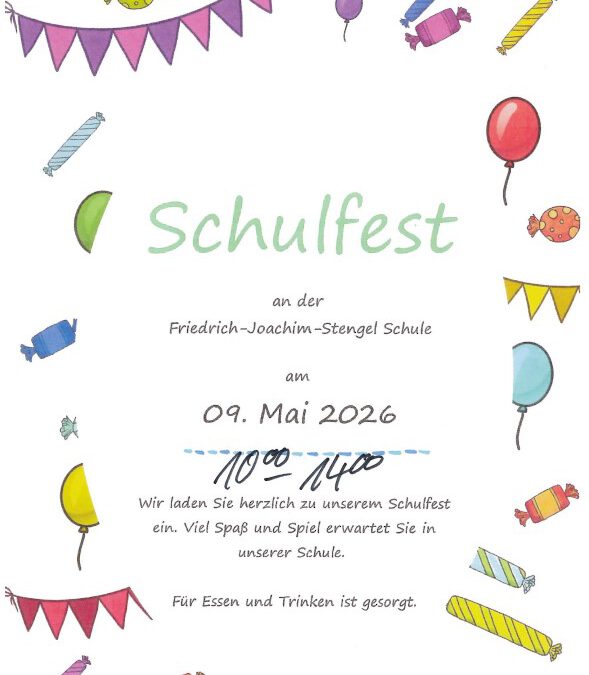 Einladung zum Schulfest 2026
